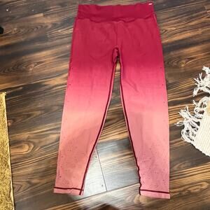 PINK Active by Victoria’s Secret Ombre Perforated Leggings Size XL